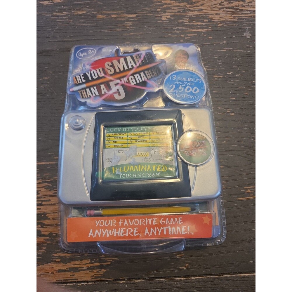 New Are You Smarter than a 5th Grader - Electronic Touch Screen Game